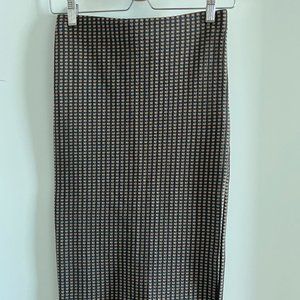 Zara Plaid Knit Skirt